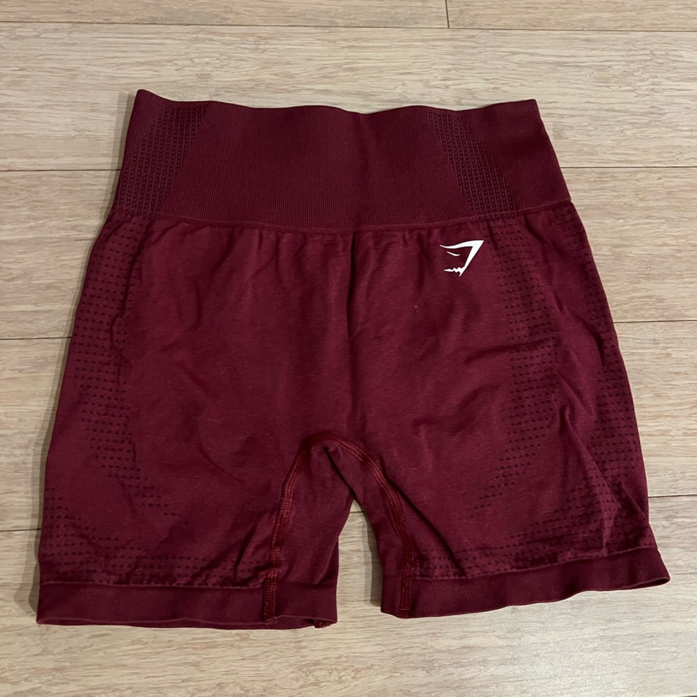 Gymshark Burgundy Workout Shorts